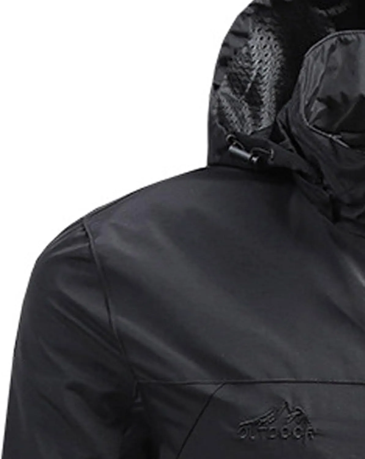 Men's Lightweight Softshell Jacket Hooded Water Resistant Winter Hiking Windbreaker Jackets Slim Sunscreen Soft Coats