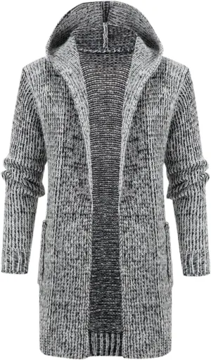 Mens Long Sleeve Stand Cardigan Sweaters Button Down Knitted Sweater Classic Sweater for Men Men's Jackets