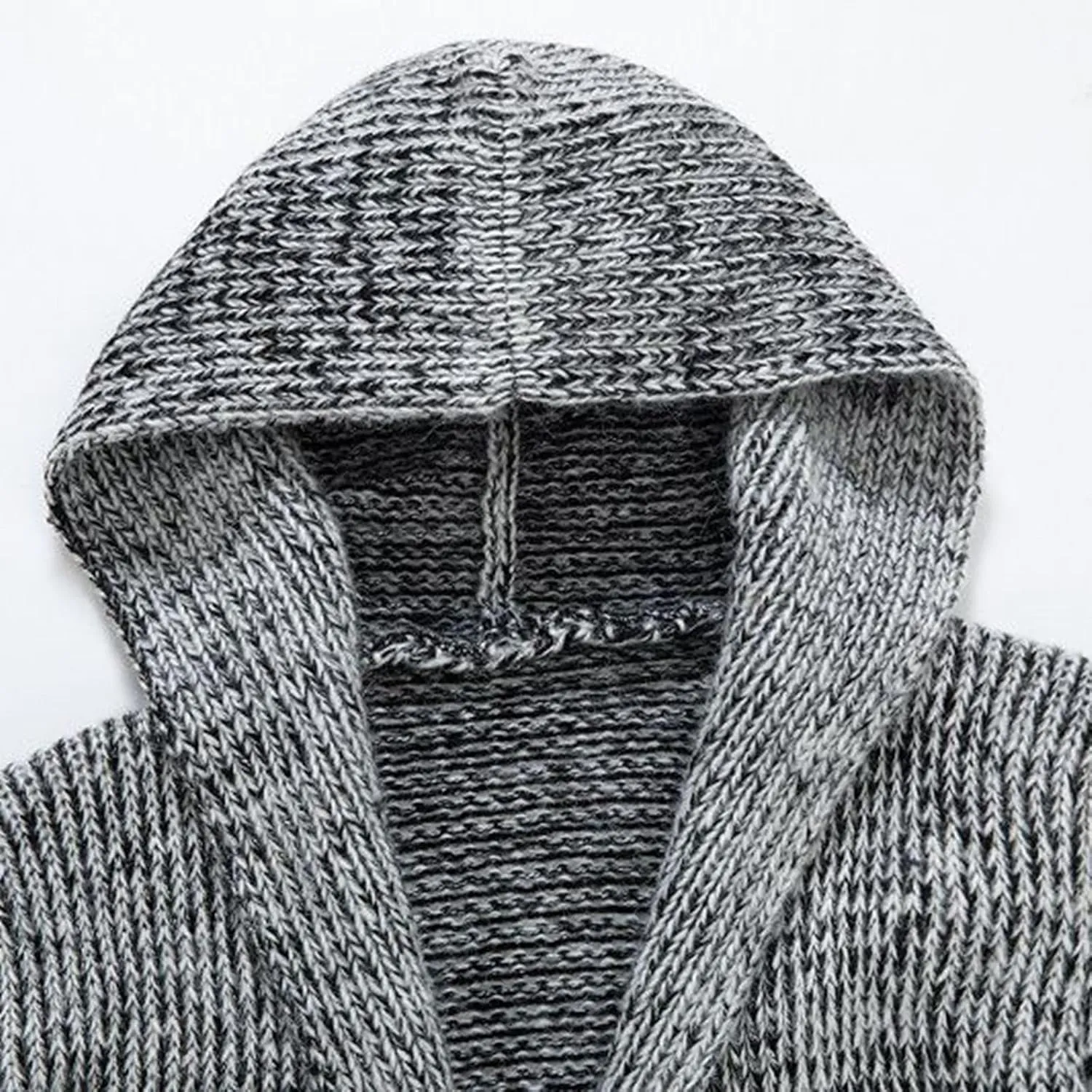 Mens Long Sleeve Stand Cardigan Sweaters Button Down Knitted Sweater Classic Sweater for Men Men's Jackets