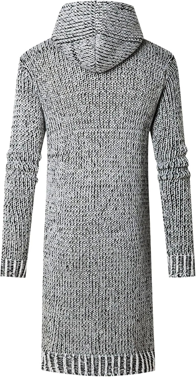 Mens Long Sleeve Stand Cardigan Sweaters Button Down Knitted Sweater Classic Sweater for Men Men's Jackets
