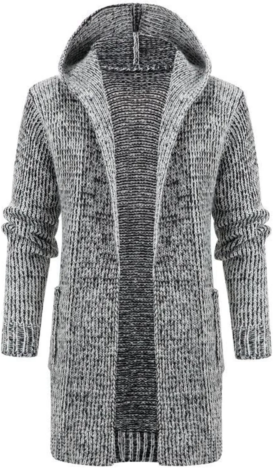 Mens Long Sleeve Stand Cardigan Sweaters Button Down Knitted Sweater Classic Sweater for Men Men's Jackets