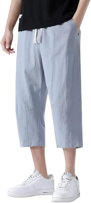 Men's Pants Jeans Relaxed Fit Loose 2024 Comfy Spring Wide Leg Mens Sweatpants XL with Pockets Men's Pants Relaxed Fit Work Lightweight Baggy Flowy Wide Leg Work Pants for Men Big and Tall