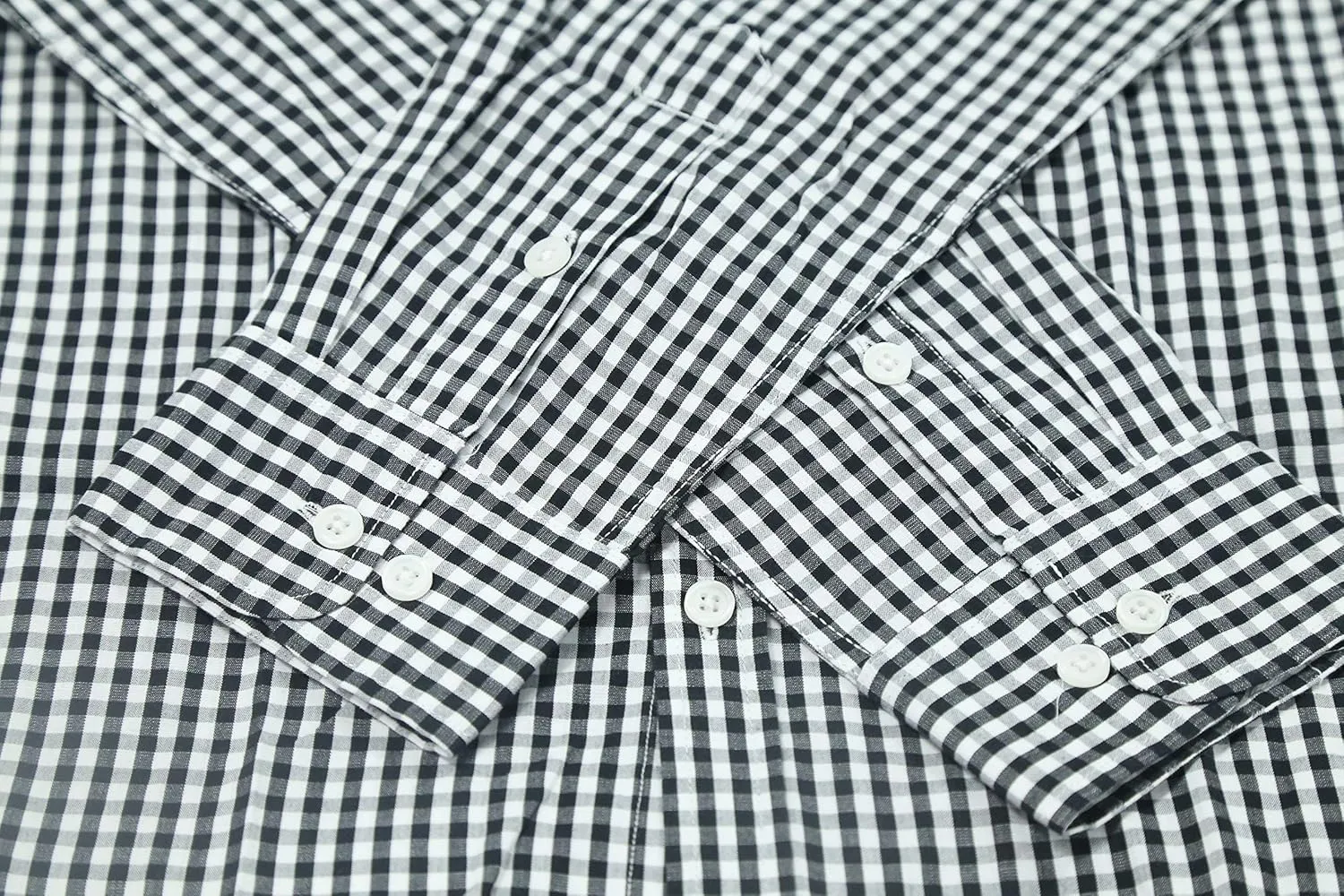 Men's Plaid Casual Slim Fit Long Sleeve Button Down Dress Shirts