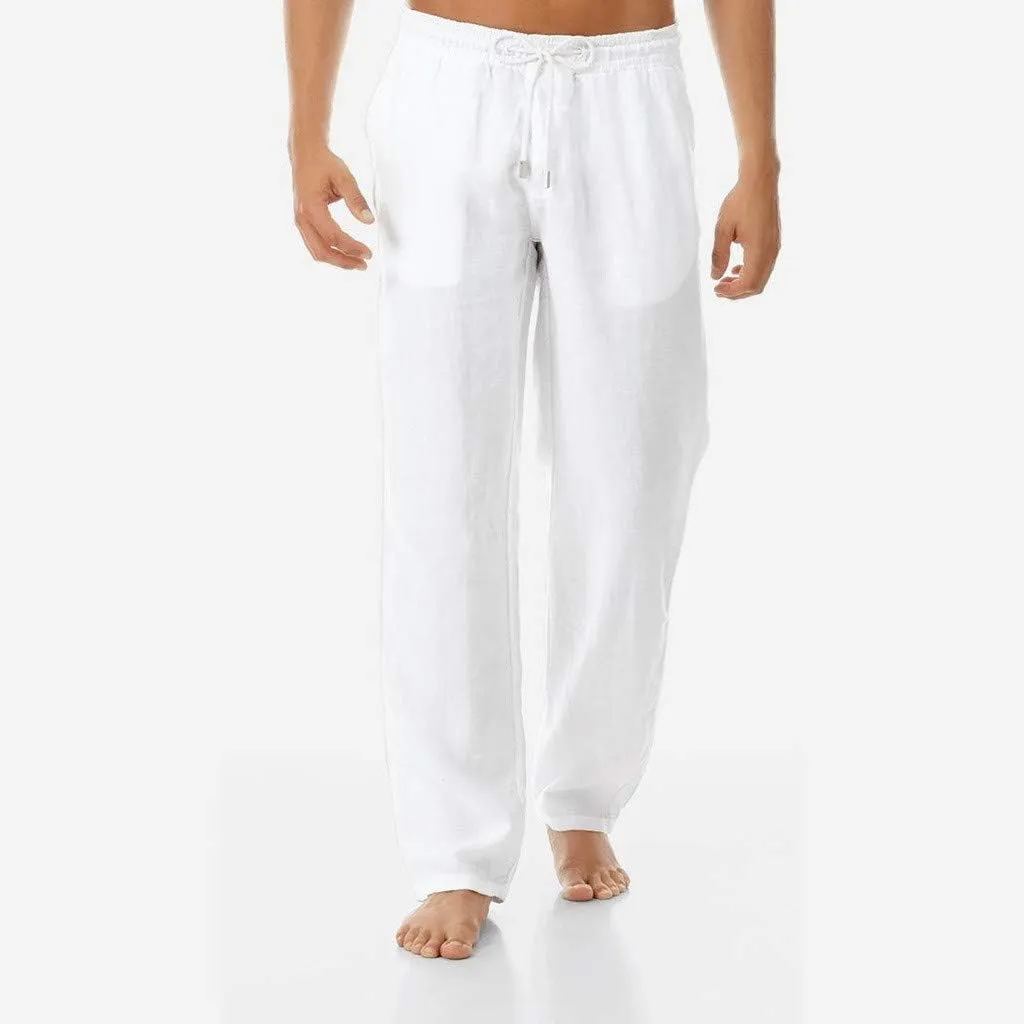 Mens Plaid Pajamas Pants Drawstring Pull On Bottoms Lightweight Casual Jogger Sweatpants with Pockets Tapered Slacks