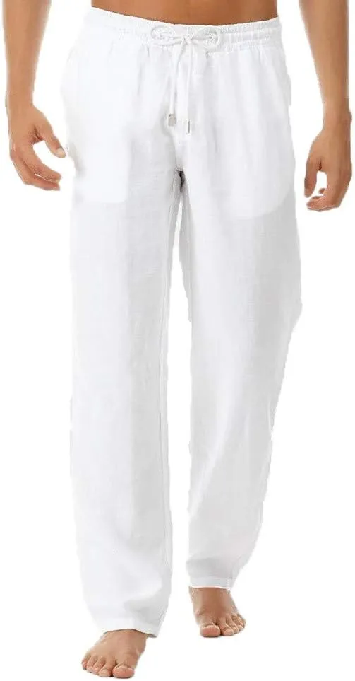 Mens Plaid Pajamas Pants Drawstring Pull On Bottoms Lightweight Casual Jogger Sweatpants with Pockets Tapered Slacks