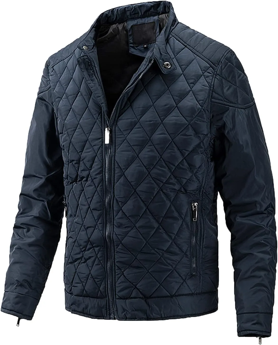 Men's Puffer Jackets Diamond Quilted Puffer Down Jacket Packable Lightweight Water Resistant Insulated Puffy Coat