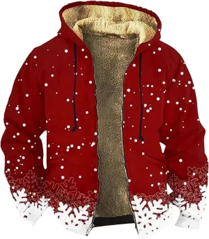 Men's Pullover Winter Workout Fleece Hooded Water resistant Winter Windbreaker Jackets Rain Jacket Men Mens Winter