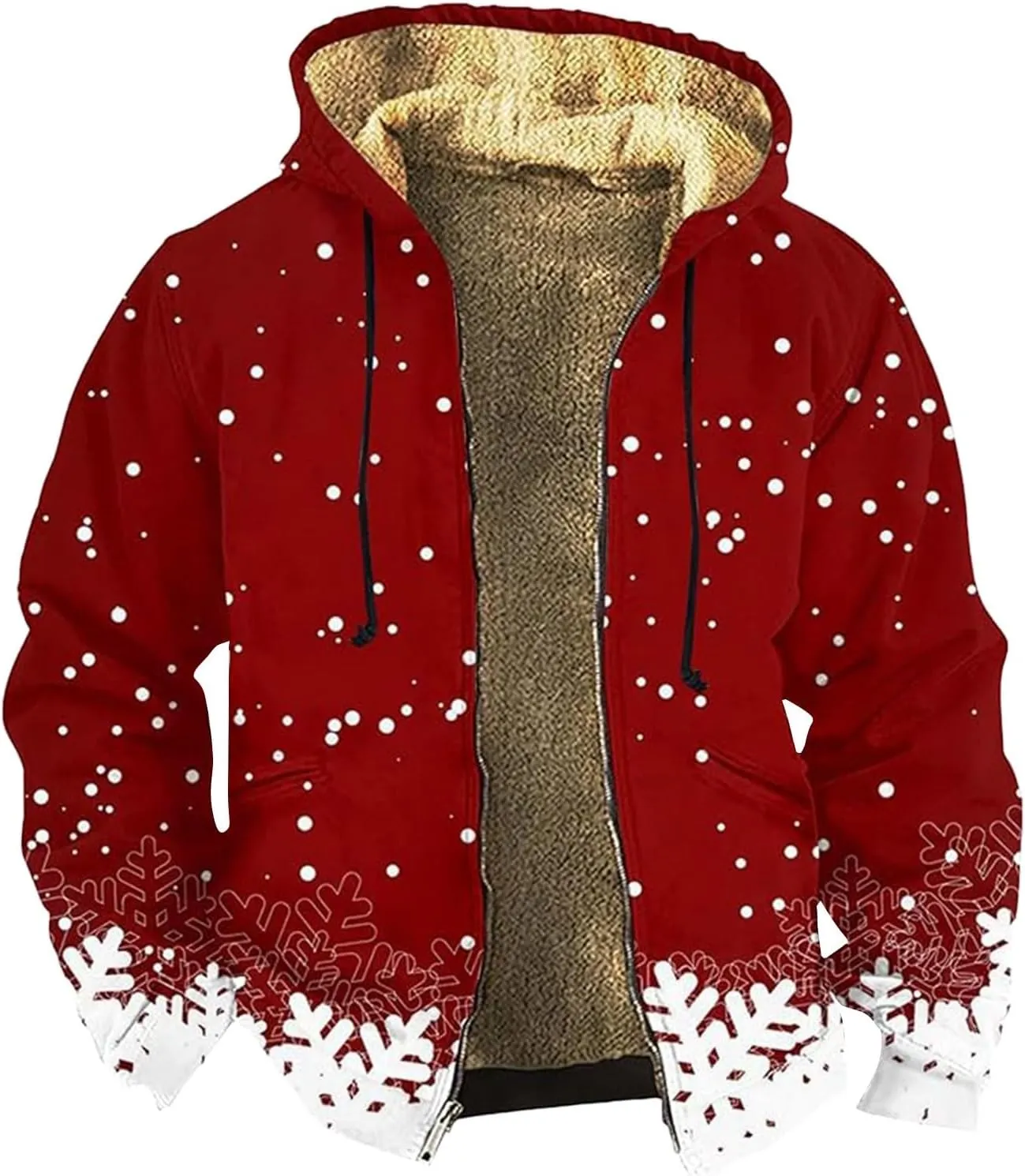 Men's Pullover Winter Workout Fleece Hooded Water resistant Winter Windbreaker Jackets Rain Jacket Men Mens Winter