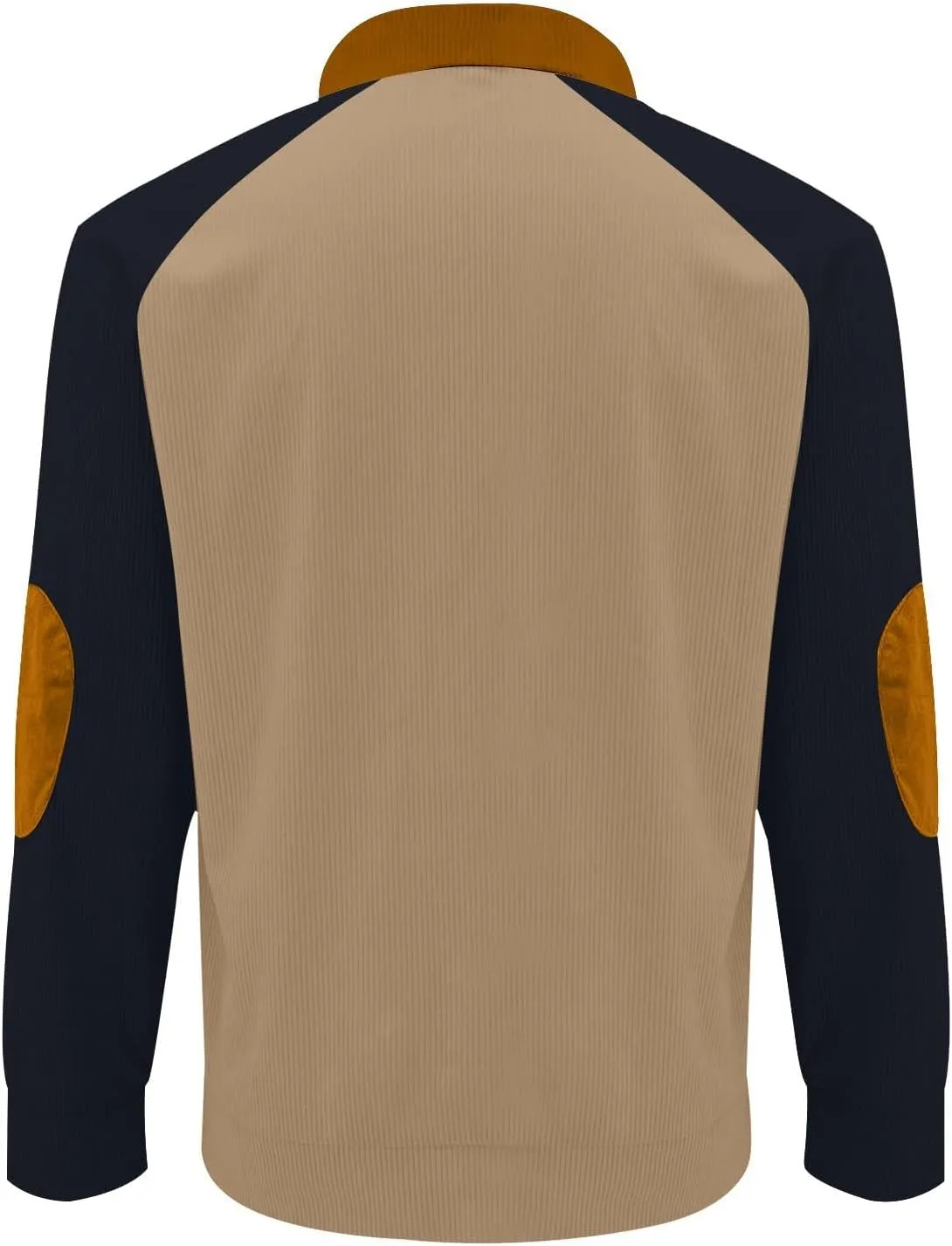 Mens Quilted Sweater Button-Down V-Neck Raglan Patchwork Long-Sleeved Loose T-Shirt Top