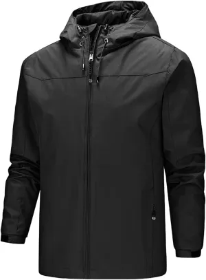 Mens Rain Suit Waterproof Lightweight Rain Gear for Golf Hiking Cycling Raincoat Comfy Lightweight Rain Jacket