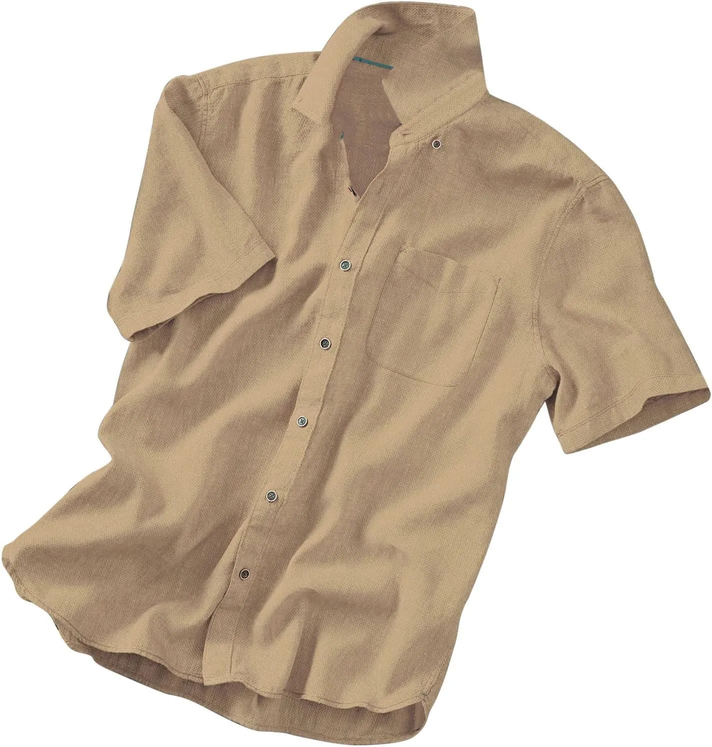 Mens Resort Wear 2025 Casual Lightweight Short Sleeve Cotton Linen Shirts Buttons Down Solid Loose Summer Beach Shirts