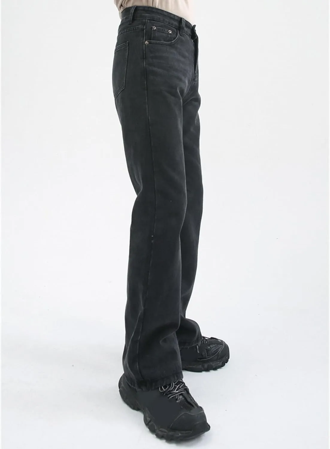 Men's Retro 60s 70s Disco Flared Trousers Comfort Stretch Fit Bell Bottom Denim Jeans