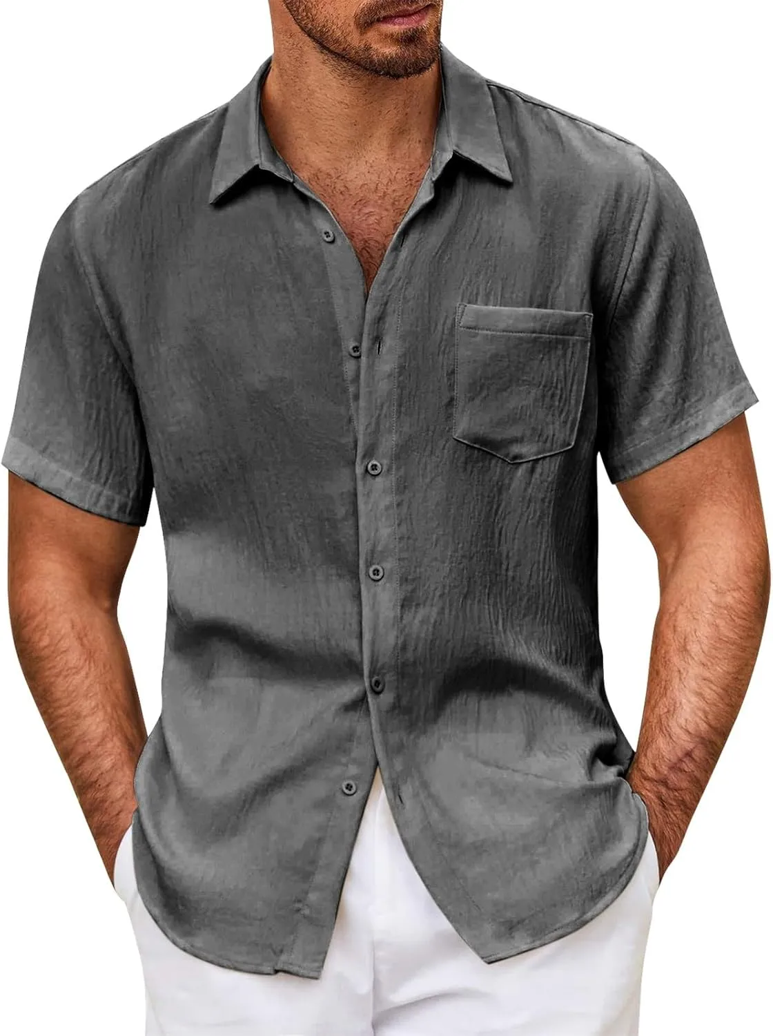 Mens Shirts Shirts Tropical Holiday Beach Cotton Crew Neck T-Shirt T for Men T-Shirts for