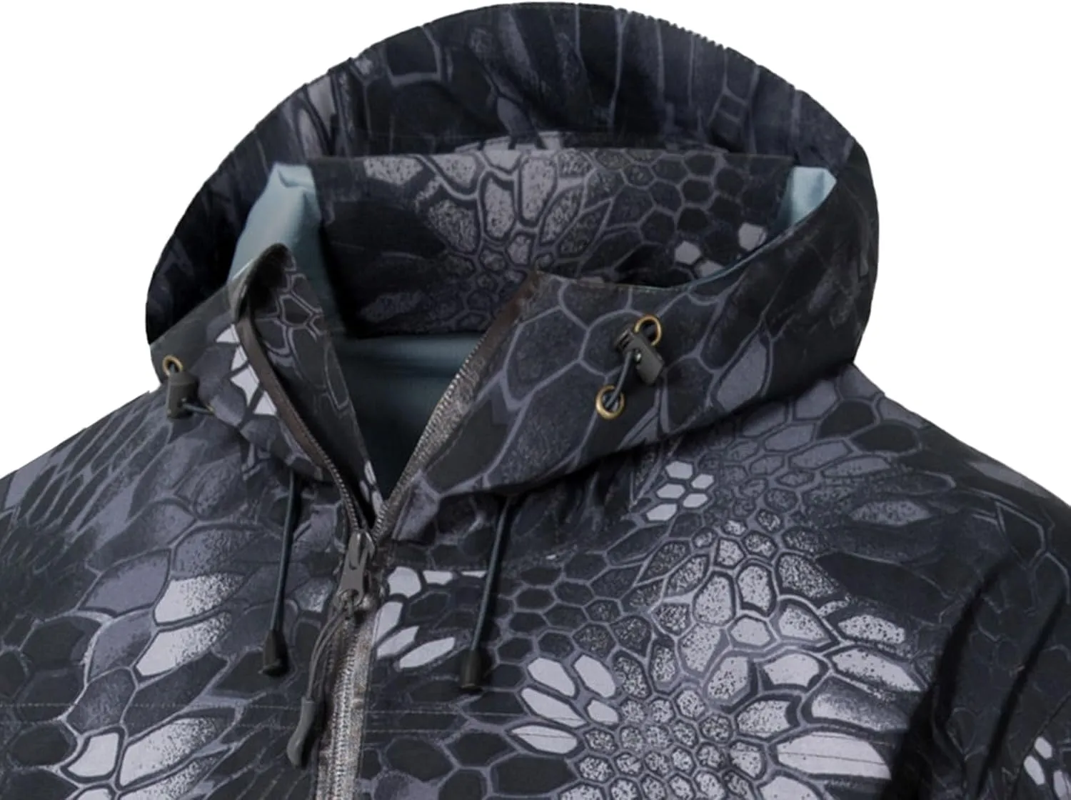 Men’s Softshell Waterproof Hood Jacket Hiking Windbreaker Hooded Jackets Lightweight Tactical Water Resistant Coats