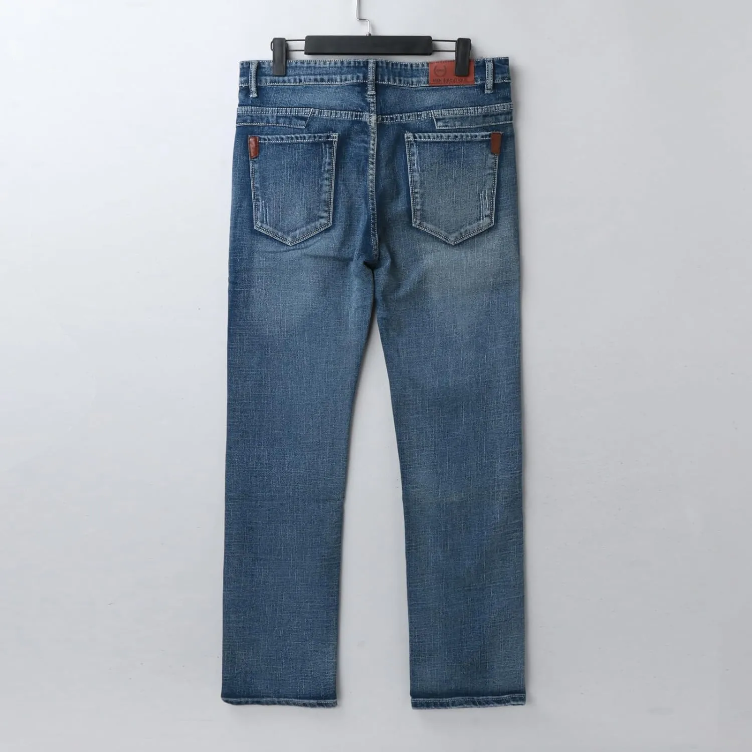 Men's Straight Jeans Relaxed Fit Pants for Men with Stretch Fabric Tapered Black JeansMens Bootcut Jeans