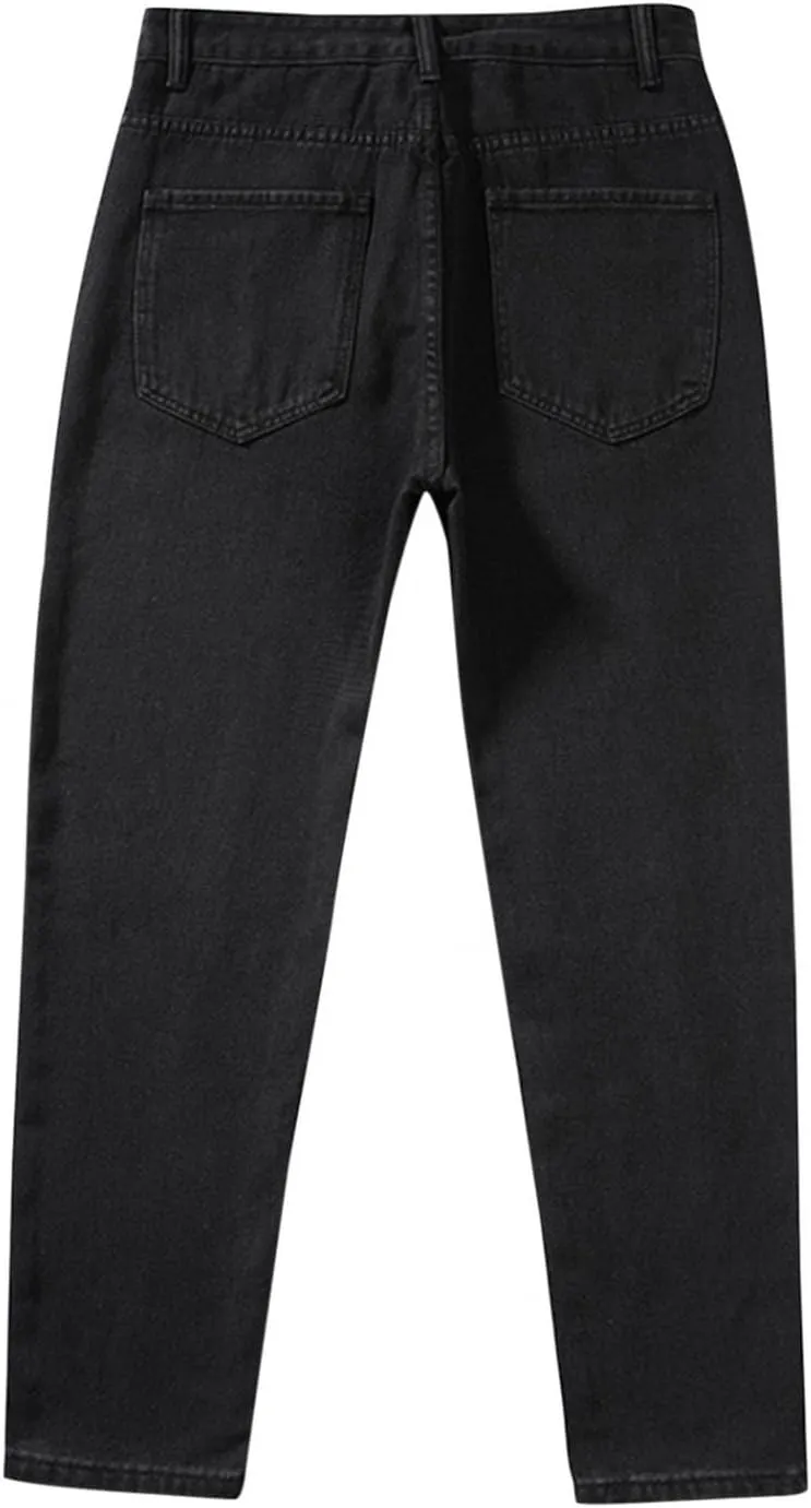 Men's Straight Leg Jeans - 2022 Stretch Fit Comfort Flared Retro Leg Denim Jeans Long Pants Trousers with Pocket