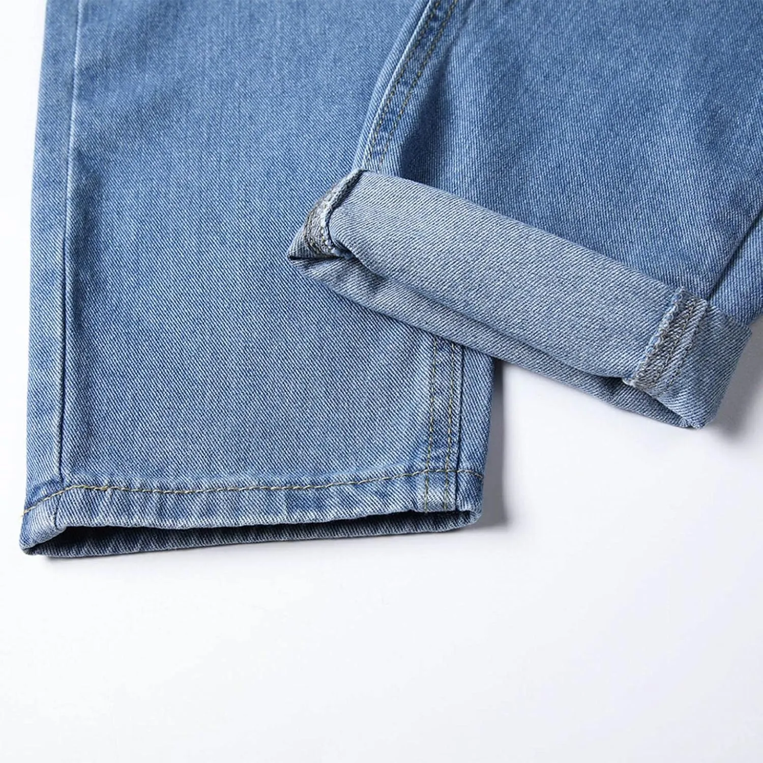 Men's Straight Leg Jeans - 2022 Stretch Fit Comfort Flared Retro Leg Denim Jeans Long Pants Trousers with Pocket