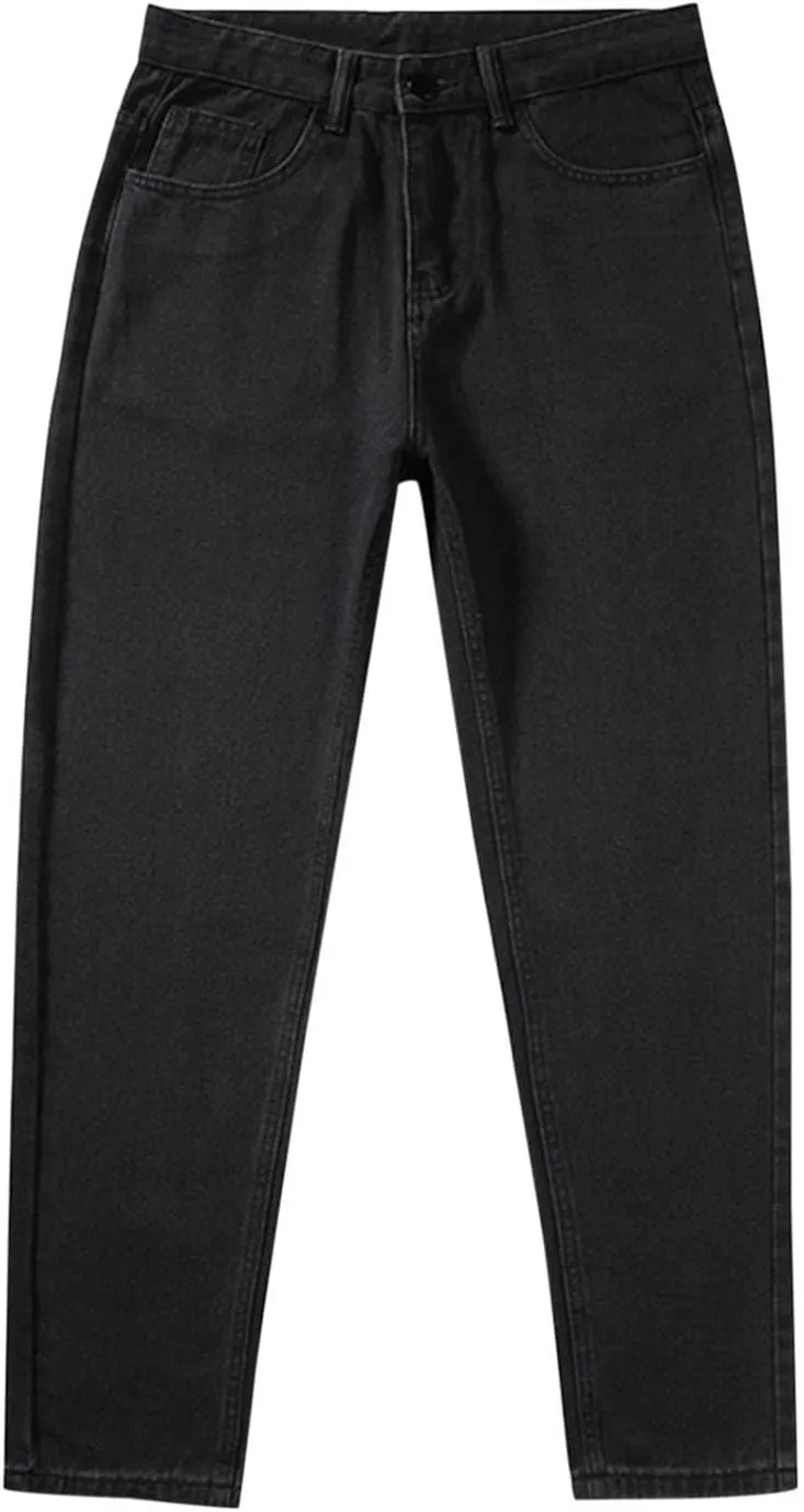 Men's Straight Leg Jeans - 2022 Stretch Fit Comfort Flared Retro Leg Denim Jeans Long Pants Trousers with Pocket