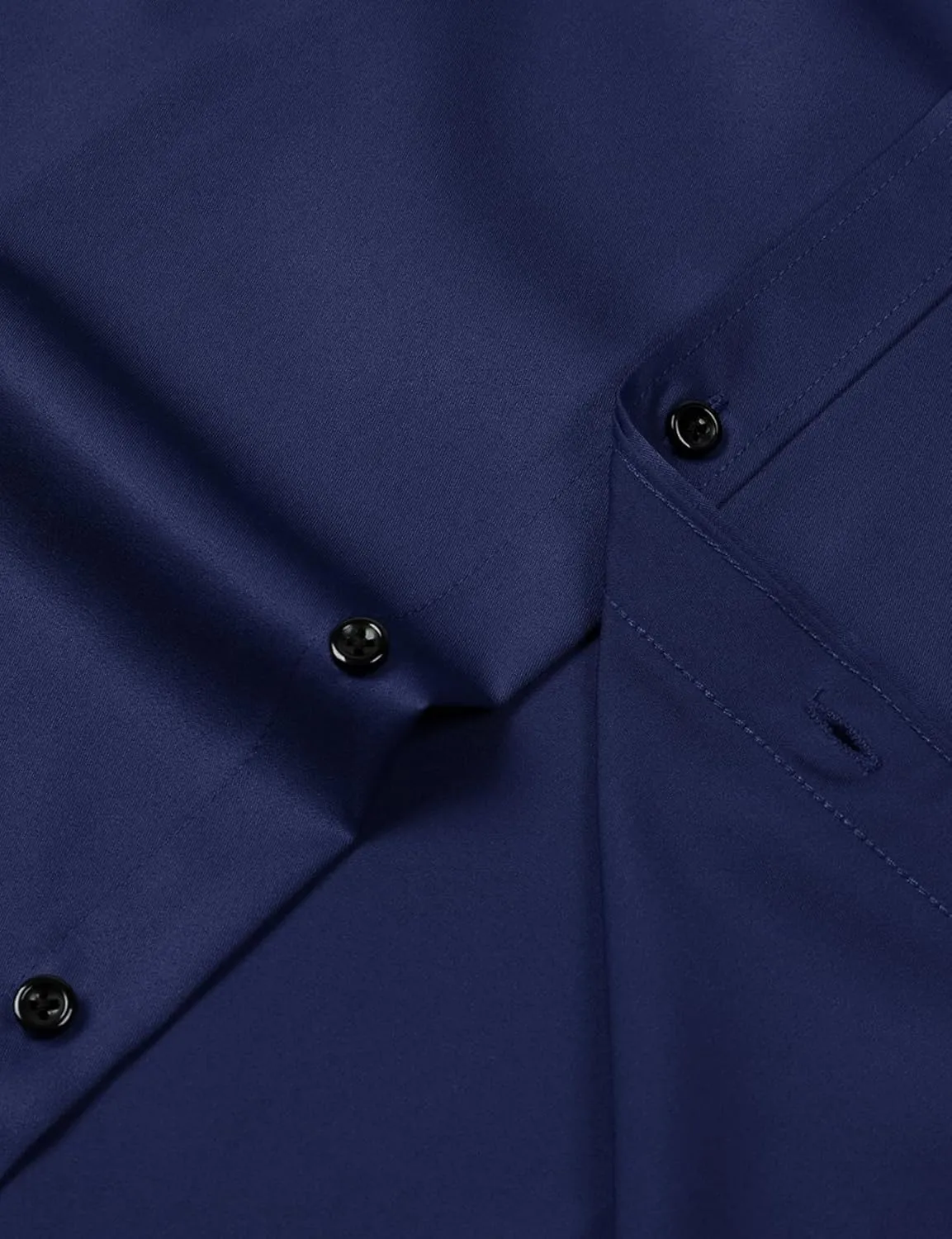 Men's Stretch Wrinkle Free Dress Shirts Formal Prom Wedding Slim Fit Long Sleeve Button Down Shirts