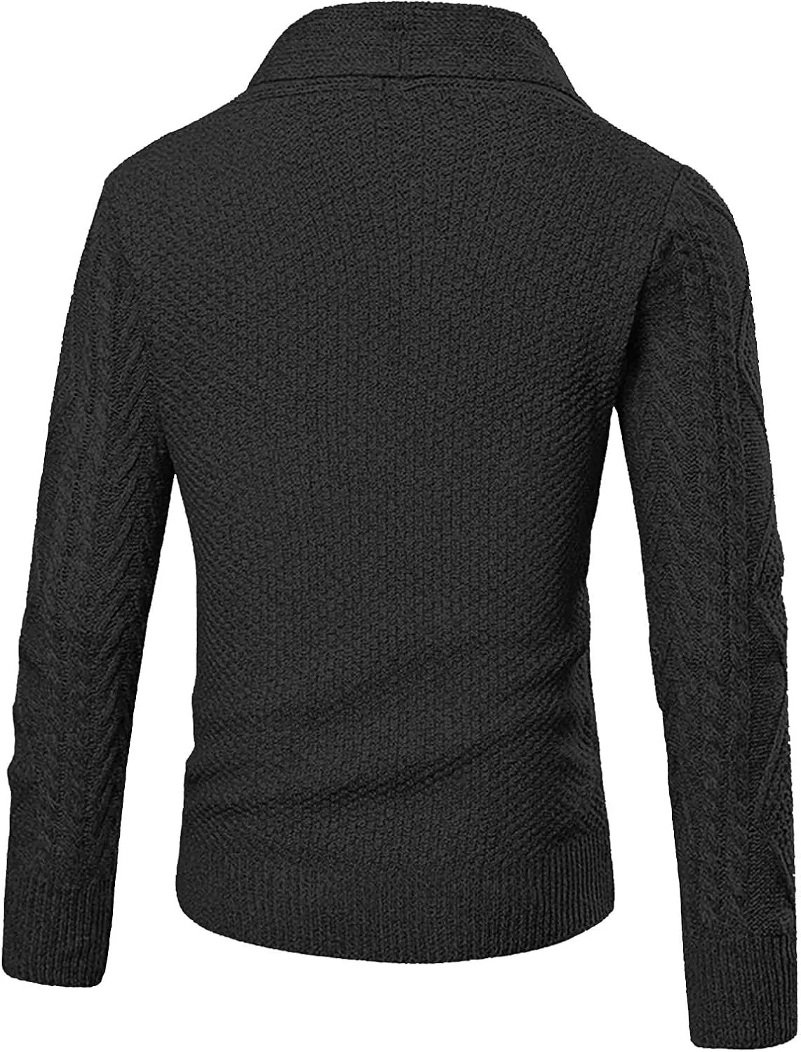 Men's Sweater Plus Size Autumn and Winter Fashion Loose Cardigan Warm Lapel Hooded Jacket Sweater Soft Sweater
