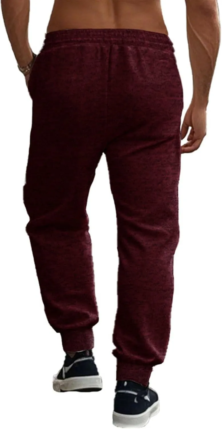 Men's Sweatpants Baggy Athletic Workout Jogger with Pocket Drawstring Sports Fitness Pants Outdoor Hiking Pants