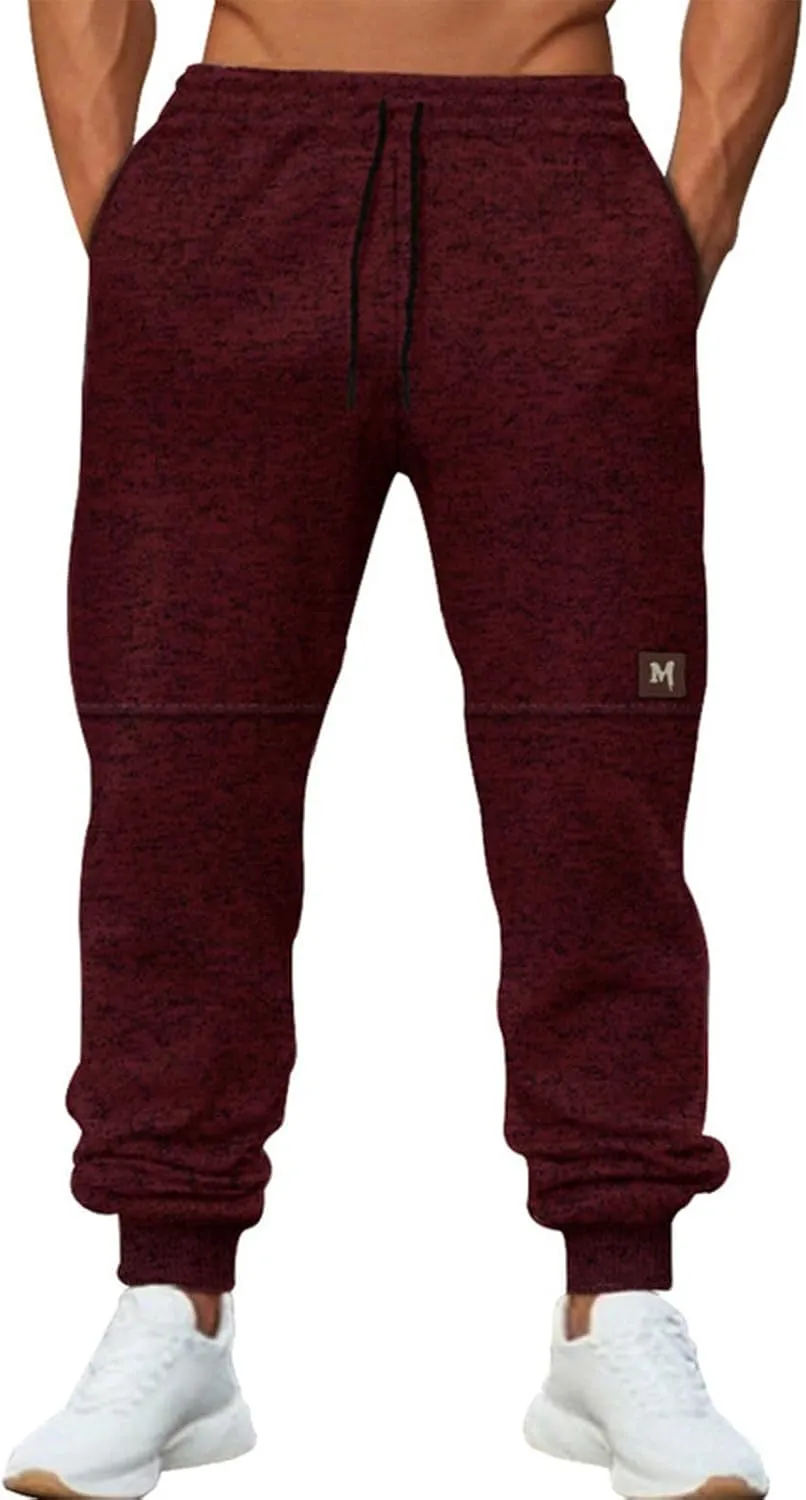 Men's Sweatpants Baggy Athletic Workout Jogger with Pocket Drawstring Sports Fitness Pants Outdoor Hiking Pants