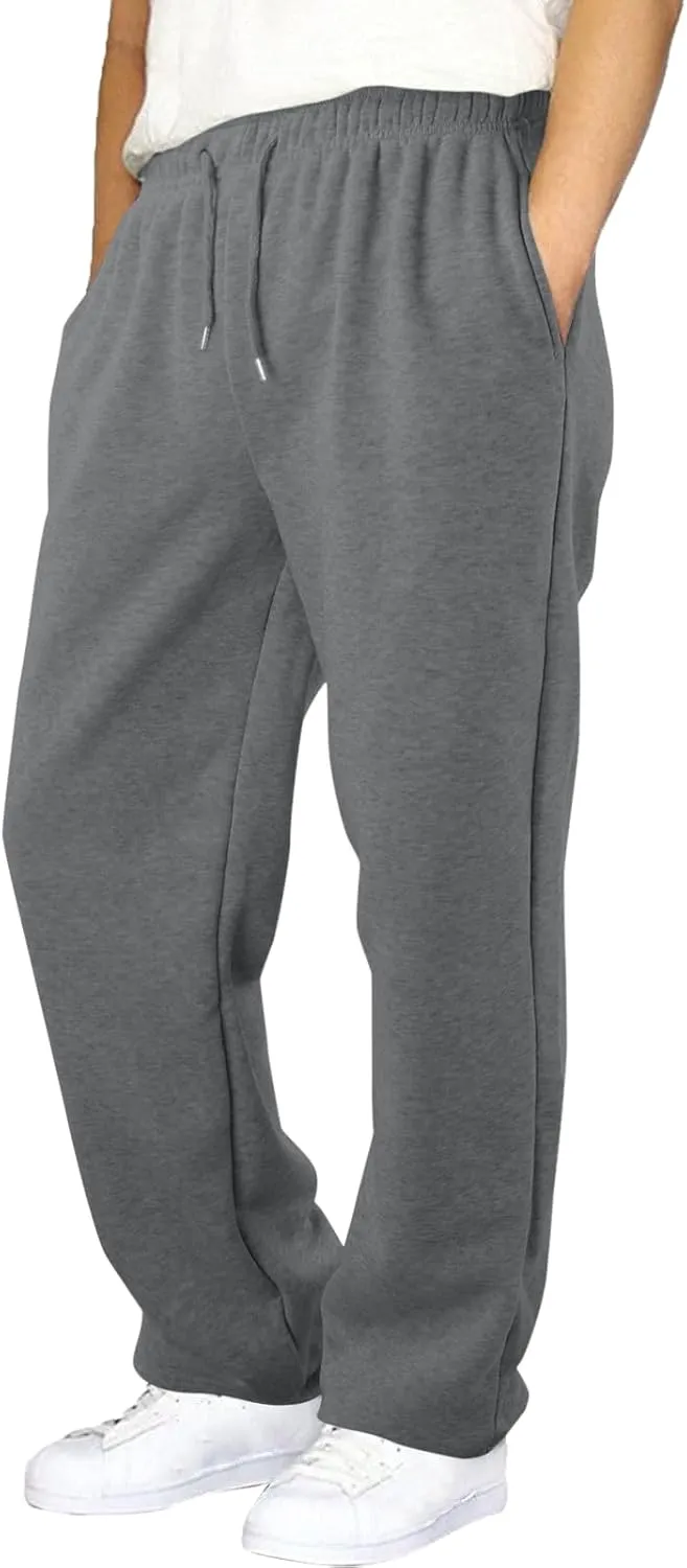 Mens Sweatpants Joggers, Joggers for Men, Men's Fleece Athletic Sweatpants for Men Loose Fit Active Sweatpants with Pockets