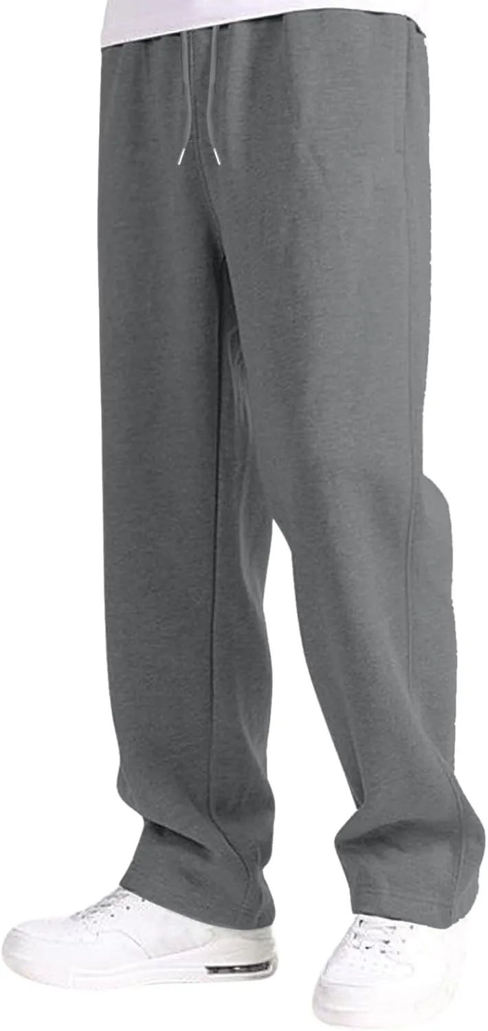 Mens Sweatpants Joggers, Joggers for Men, Men's Fleece Athletic Sweatpants for Men Loose Fit Active Sweatpants with Pockets