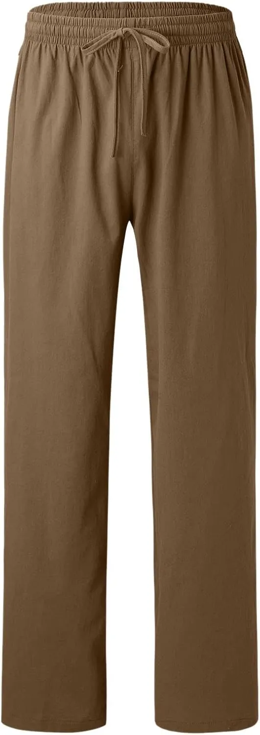 Mens Sweatpants with Pockets Big and Tall Gym Stretch Jogger Pants Mens Cargo Sweatpants Heavyweight Fleece Trousers