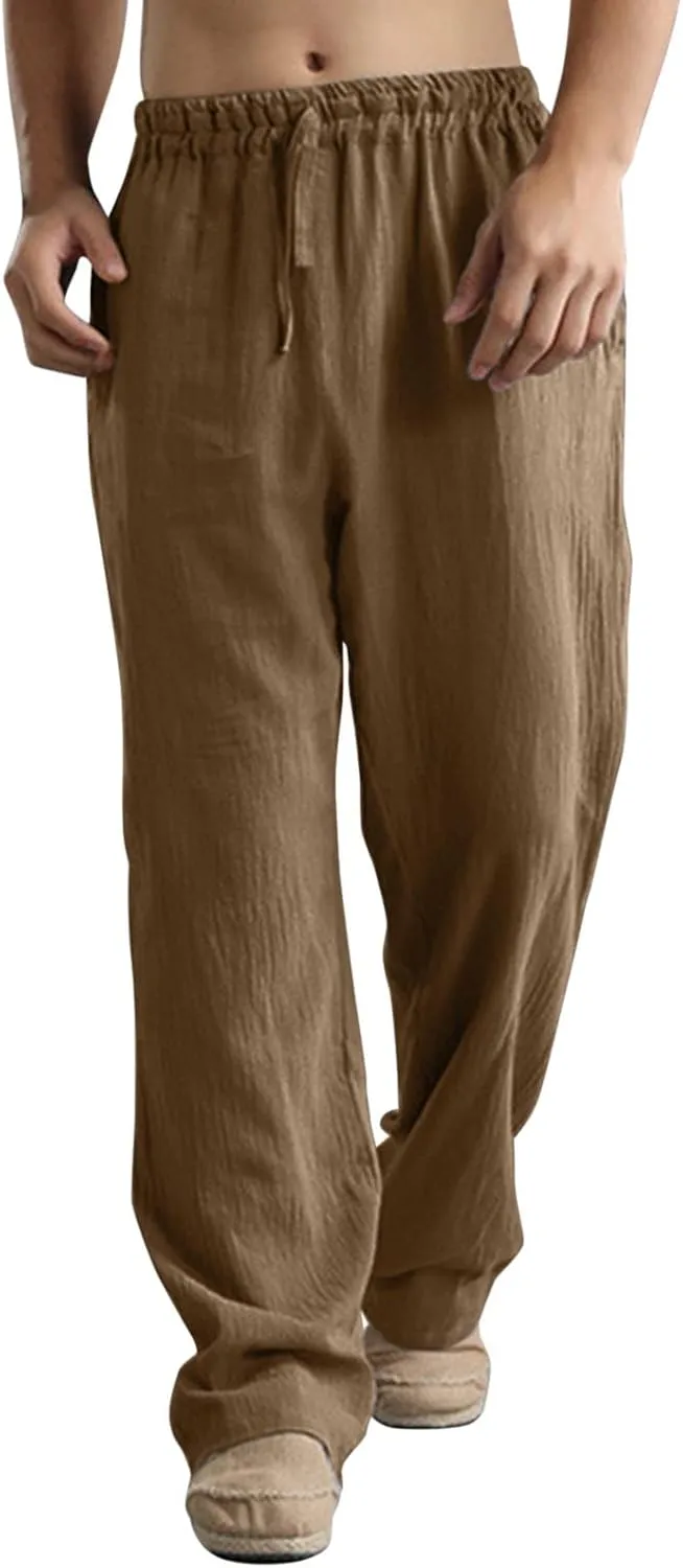 Mens Sweatpants with Pockets Big and Tall Gym Stretch Jogger Pants Mens Cargo Sweatpants Heavyweight Fleece Trousers