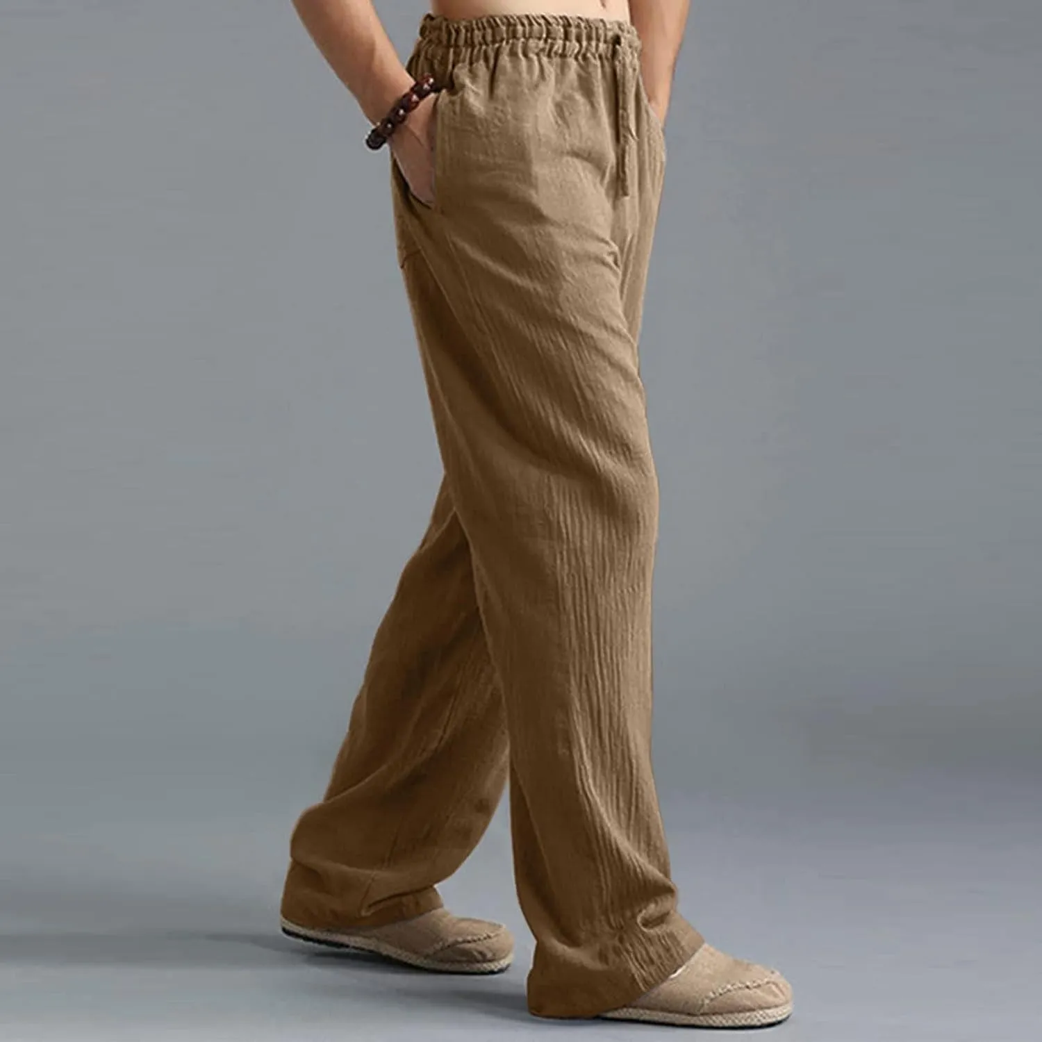 Mens Sweatpants with Pockets Big and Tall Gym Stretch Jogger Pants Mens Cargo Sweatpants Heavyweight Fleece Trousers