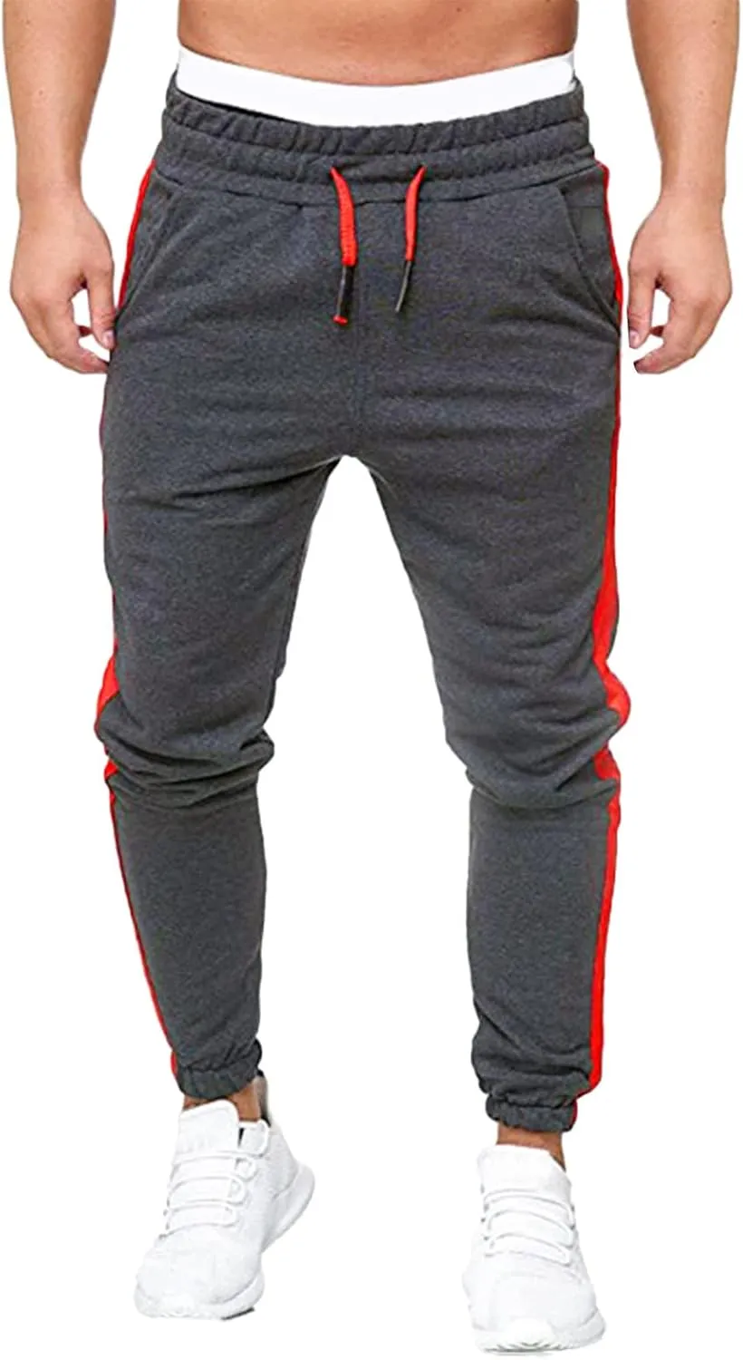 Mens Sweatpants with Pockets Big and Tall Men's Cargo Sweatpants Men Sweatpants Men's Basic Active Fleece Jogger Pants