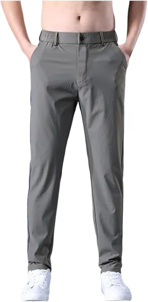 Men's Sweatpants with Zipper Pockets Relaxed Fit Hiking Joggers Athletic Workout Sport Trousers for Men Sport