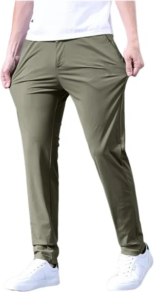 Men's Sweatpants with Zipper Pockets Relaxed Fit Hiking Joggers Athletic Workout Sport Trousers for Men Sport