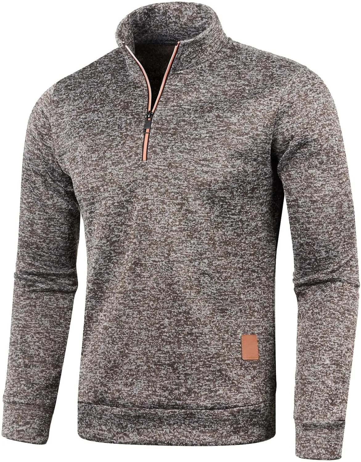 Mens Sweatshirts Mock Neck Full Zip Sweatshirts Athletic Jogging Sweatshirts Winter Jackets Coat Sweater Hoodie Pullover