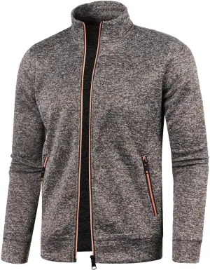 Mens Sweatshirts Mock Neck Full Zip Sweatshirts Athletic Jogging Sweatshirts Winter Jackets Coat Sweater Hoodie Pullover