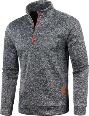 Mens Sweatshirts Mock Neck Full Zip Sweatshirts Athletic Jogging Sweatshirts Winter Jackets Coat Sweater Hoodie Pullover