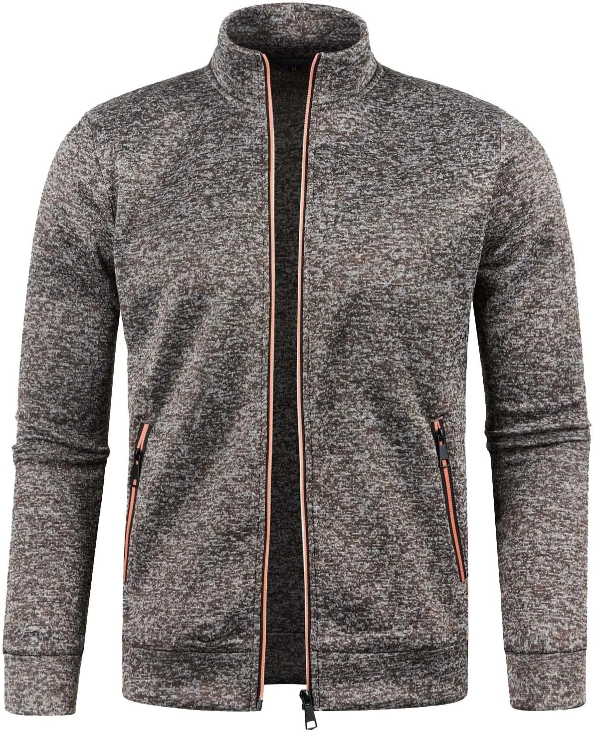 Mens Sweatshirts Mock Neck Full Zip Sweatshirts Athletic Jogging Sweatshirts Winter Jackets Coat Sweater Hoodie Pullover