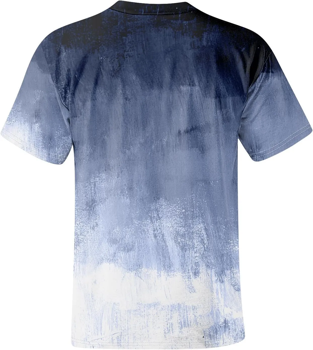 Men's Tie Dye T-Shirt Oversized Gradient Color Short Sleeve T-Shirt Summer Casual Crew Neck Loose Fit Tee Shirts