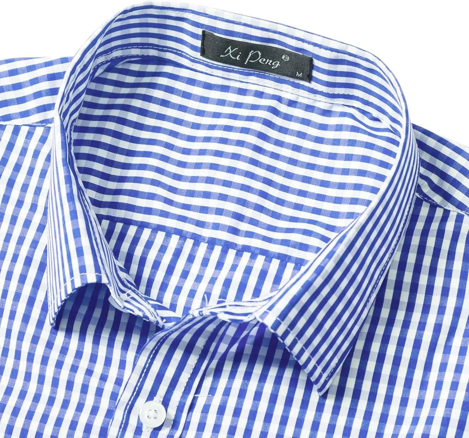 Men's Vertical Striped Shirts Long Sleeve Button Down Shirts Spread Collar Dress Shirts Casual Fall Shirt Jacket