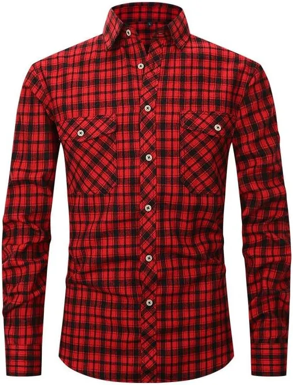 Men's Vertical Striped Shirts Long Sleeve Button Down Shirts Spread Collar Dress Shirts Casual Fall Shirt Jacket
