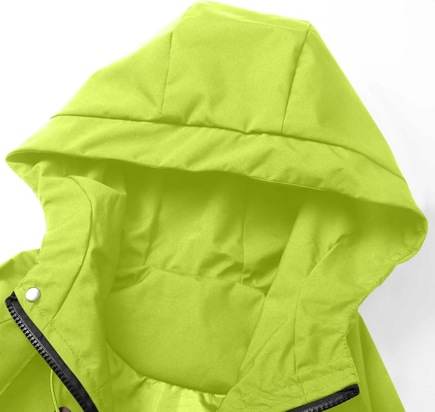 Mens Waterproof Lightweight Windbreaker Jacket Long Sleeve Water-Resistant Raincoat Softshell Hooded Jacket