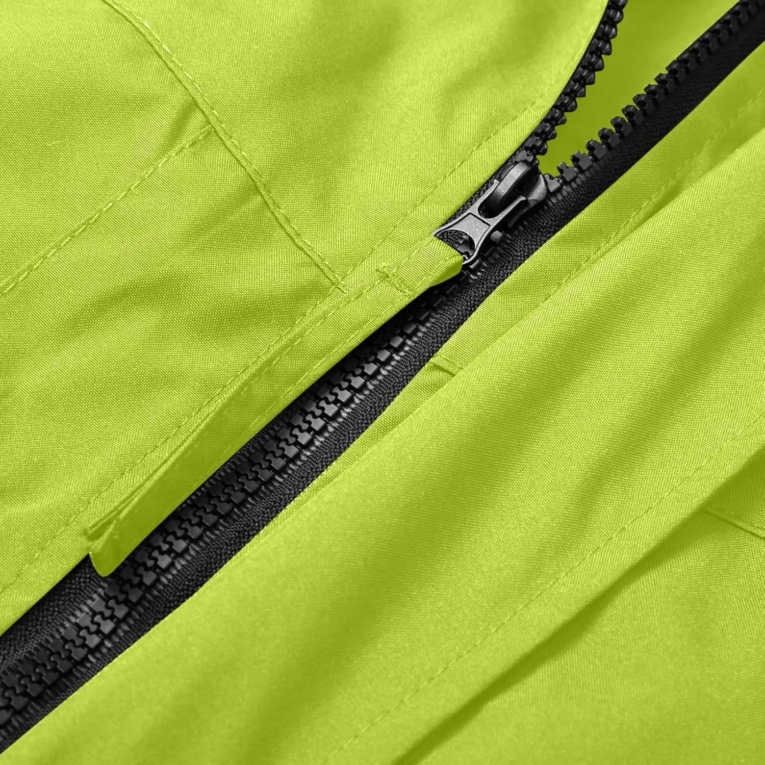 Mens Waterproof Lightweight Windbreaker Jacket Long Sleeve Water-Resistant Raincoat Softshell Hooded Jacket