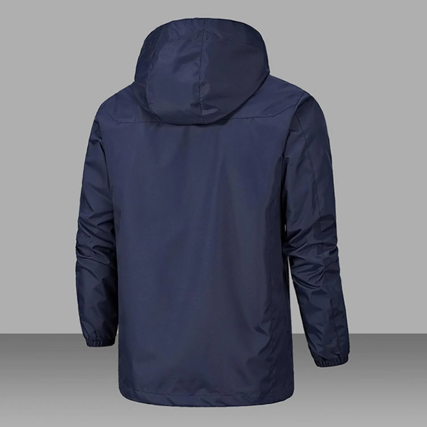 Mens Waterproof Rain Jacket Fall Lightweight Packable Breathable Hooded Raincoat Windproof Durable For Hiking Travel