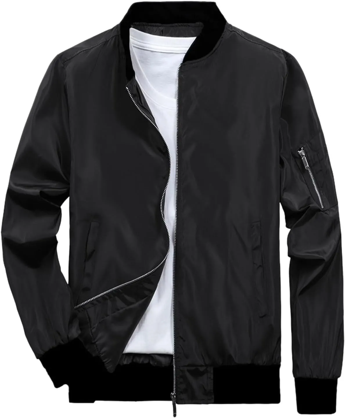 Men's Waterproof Rain Jacket Outdoor LightweightOutdoor Jacket with Pockets Rain Shell Coat for Hiking Golf Travel