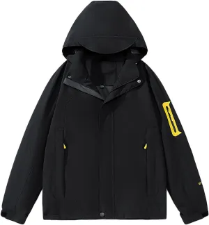 Men's Windbreaker Jacket Lightweight Water-Resistant Hooded Jackets Men Running Cycling Hiking Outdoor Raincoat