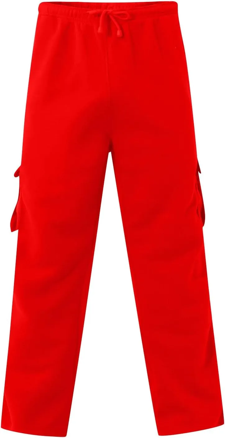Men's Work Pants Elastic Bottom Sweatpants with Pockets, Relaxed Fit, Moisture Wicking, Breathable Pants, S-5XL