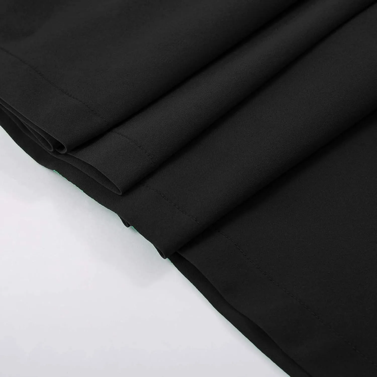 Midi Skirts for Women Elegant Vintage Button Elastic High Waisted Skirts Dressy Casual Pleated A Line Work Skirts