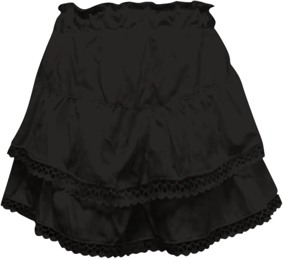 Mini Skirts for Women High Waisted Flowy Shorts for Women Casual Boho Ruffled Tiered Pleated Crochet Tennis Skorts Cute