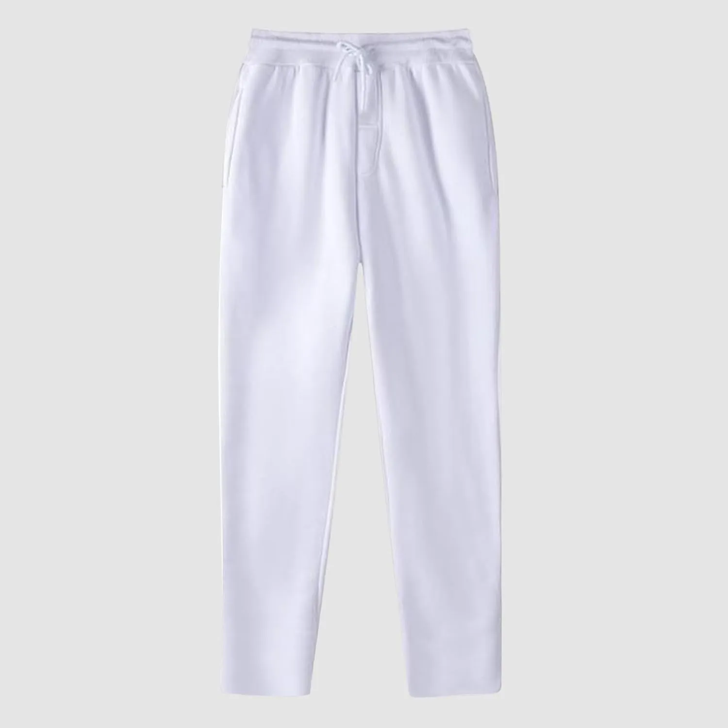 Open Leg Baggy Sweatpants for Women Fleece Lined Tall Comfy Wide Leg Sweat Pants Solid Open Bottom Straight Leg Loose